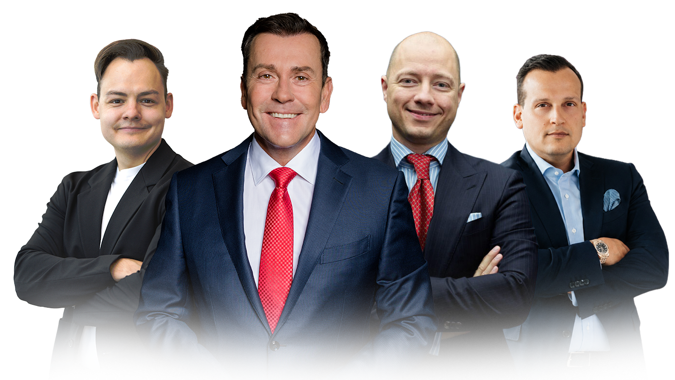 Die Speaker der Power Days 2026: Julian Otto, Jürgen Höller, Philip Hopf und Dominik Kettner